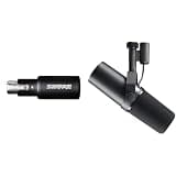 Shure MVX2U Gen 2 XLR-to-USB-C Digital Audio Interface + Shure SM7B Dynamic Studio Microphone - XLR Mic for Podcasting, Streaming, Vocal Recording & Broadcasting