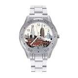 FekiLoot Watch for Men Big Face Stainless Steel Wrist Watch Personality
