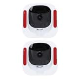 Bewinner 2 Pack 2K 4MP Window Security Camera, 2.4G 5G Dual Band WiFi Indoor Camera for Home Security, Smart with APP, 140° Wide Angle, No Drilling Installation
