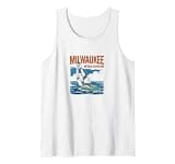 Milwaukee Wisconsin Vintage Sailboat Tank Top