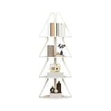 WANGHAI2024M Bookcases Minimalism Creative Corner Triangle Floor Bookshelf Multi-Storey Open Carbon Steel Storage Rack