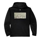Circleville Ohio Map Vintage 1836 Pickaway County History Performance Hoodie