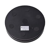 Mingzhe Motorized Rotating Display Stand 360 Rotating Turntable Electric Photography Turntable with Remote Control LED Light 10kg Load Capacity Low Noise for Product Showcase Jew (Black)