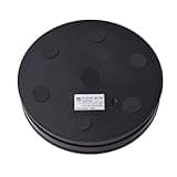 Mingzhe Motorized Rotating Display Stand 360 Rotating Turntable Electric Photography Turntable with Remote Control LED Light 10kg Load Capacity Low Noise for Product Showcase Jew (Black)