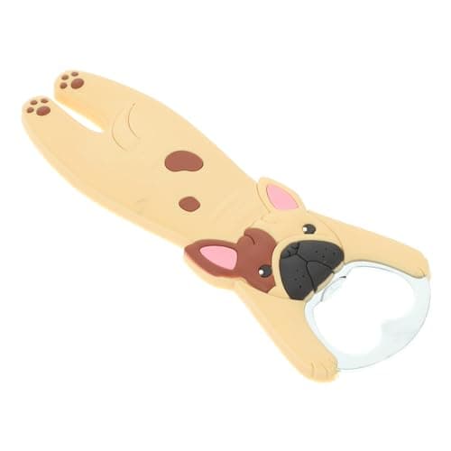 Magnetic Bottle Opener Refrigerator Magnet Animal Beer Opener Fridge Magnet Bottle Opener Bottle Cap Opener Corkcircle Silicone Bottle Opener Manual Stainless Steel Husky (Yellow 14X5X0.5CM)