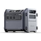 Segway Portable Power Station Cube 1000, 2200W AC Outlets, 1024Wh LiFePO4 Battery, Expandable Battery Capacity up to 5kWh Solar Generator for Camping, Home Backup, Power Outages, Off-grid