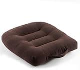 Booster Cushion for Adult Chair, Breathable and Portable Car Seat for Home Outdoor, Brown, 40 x 40 x 12 cm