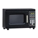 Jinhxofs 1:12 Scale Microwave Silver Handle Miniature Microwave Oven Control Panel Mini Kitchen Decor