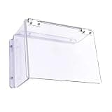 Compatible with Electric Lock Rain Cover, Outdoor for Acrylic Protective Housing for Electronic Door Locks and Controllers, Transparent Weatherproof Shield Against Water(Left)