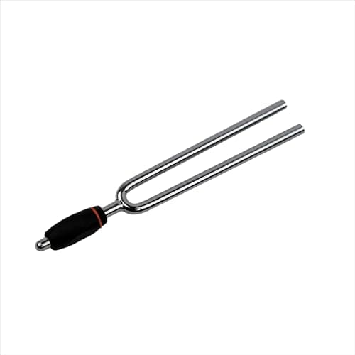 Tuning Fork Pitch Reference Tool, Metal Acoustic Resonance Fork for Instrument Tuning, Frequency Check, Pitch Calibration, Practice, Studio, Repair Bench, and Performance Setup (Tone A)
