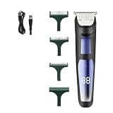 EENVDFDVF Hair Clippers Cutting Tool Waterproof Barber The Electric LED Displays The Hairdressing Clipper Shaved Carved Push Shear Mens