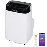 Hykolity WiFi Enabled Portable Air Conditioners 10,000 BTU, Cools Rooms Up To 450 Sq.Ft, 45dB Dual Motor 5 in 1 Quiet Smart AC Unit with Cool, Fan, Dehumidifier, 24H Timer & Sleep Mode