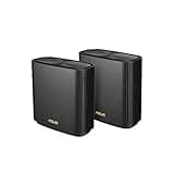 ASUS ZenWiFi AX Whole-Home Tri-Band Mesh WiFi 6 System (XT8) - 2 Pack, Coverage up to 5,500 sq.ft or 6+Rooms, 6.6Gbps, WiFi, 3 SSIDs, Life-time Network Security and Parental Controls, 2.5G Port