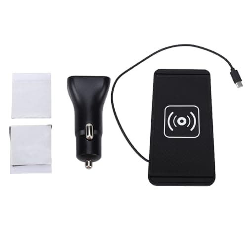 Zopsc 20W Wireless Car Charging Pad, Type C Magnetic Fast Wireless Phone Charger, 30cm Cable, Heat Prevention Design, Compatible with Multiple Phone Model