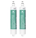 GE RPWFE Refrigerator Water Filter, Genuine Replacement Filter, Certified to Reduce Lead, Sulfur, and 50+ Other Impurities, Replace Every 6 Months for Best Results, Pack of 2