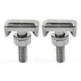 2-Pack Stainless Steel T-Bolt For Battery Cable Terminal Connectors For Cadillac For Chevrolet For Gmc For Saturn 2007-2014 Replace 19116852 6X0915138 64740
