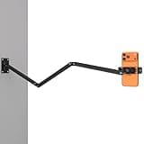 Wall Mount Phone Holder,Phone Holder for Desk Bed,3-Stage Aluminium iPhone Stand,Foldable Extendable Arms Heavy Duty Drilling Base,Compatible with 3.5~7.5" iPhone/HTC/LG/Huawei/Galaxy/Smartphones