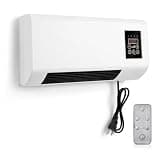 1800W 2 In 1 Wall Mounted Air Conditioner Fan, Portable Mini AC Heater Cooling Heating Combo, Quiet Smart Room Air Conditioner with Remote Timer for Bedroom Living Room Garage