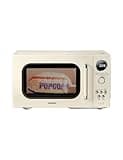 COMFEE' Retro Microwave Oven, 0.9 Cu.Ft 900W Countertop, Apricot