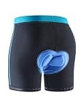 baleaf Men's 4D Padded Bike Shorts Cycling Underwear with Anti-Slip Leg Grips MTB Liner for Bicycle Biking Riding Black/Blue XL
