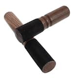 DEARMAMY 2pcs Wooden Tibetan Singing Bowl Mallet with Ergonomic Grip and Portable Design, Solid Striker Stick for Meditation and Mindfulness at Home or Small Spaces