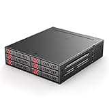 Sata HDD & SSD Hot Swap Cage, 6 Bay Hard Drive Dock for 5.25” Enclosure, 6 Bay Hard Drive Station with Colling Fans