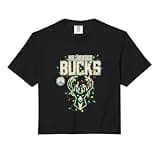 NBA Milwaukee Bucks Christmas Lights Holiday Comfort Colors Crop Top