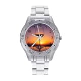 FekiLoot Watches for Men Big Face Stainless Steel Wristwatch Casual Watch