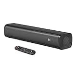 Wohome 2.1 Sound Bars for TV, Built-in Subwoofer, 6 Levels Voice Enhancement, 16 Inches TV Soundbar Speakers with Bluetooth 5.3/Optical/AUX/USB Connection, Wall Mount, 3 EQ Modes, S100