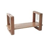 WANGHAI2024M Bookcases Home Simple Bookshelf Adjustable Desk Wooden Storage Rack with Glass Tube