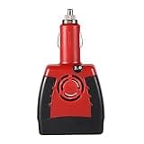 Omquot Car Power Inverter, Efficient Universal Laptop Socket, 2.1A USB Charger, Suitable for Various Electrical Devices