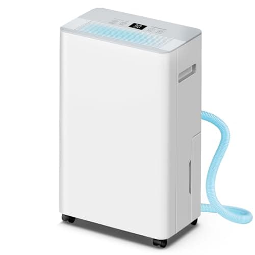 2500 sq.ft Dehumidifier for Home and Basement,Max 34 Pints Dehumidifier with Drain Hose,Ultra Quiet with Auto Defrost,Three Modes