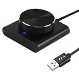 Yhplxyuus USB Computer Volume Controller Multimedia External Control Adjust Knob Black Control Knob