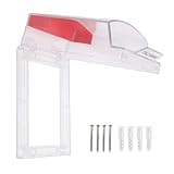 Fireproof Clear Call Point Cover, Heat Tolerant Pull Station Cover Compact Fit Emergency Call Guard for Public Spaces Office Indoor Outdoor Areas