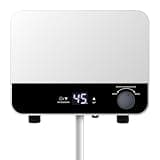 Tankless Water Heater Electric 110v,3500W Instant Hot Water Heater With Automatic Control System Touch Digital Display, Constant Temperature Wall or Floor Mounted for Kitchen,Laundry Sink