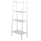 Sepnefi Widen 4-Tiers Bookshelf,Ladder Shelf for Plant Flower Stand, Multipurpose Organizer Rack for Home, Office, Living Room (Ivory White)
