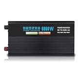 LCD Display Bottle 6000W/8000W/9000W/10000W Car High Power Inverter DC 12V24V48V to AC 220V with One USB Port and Two(6000W,48V-220V)