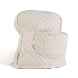 KITCHENAID Fitted Tilt-Head Stand Mixer Cover with Storage Pocket, Quilted 100% Cotton,14.4"x18"x10", Milkshake