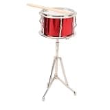 Omquot Miniature Miniature Metal Basswood Drum Model Music Room Decoration with Wand