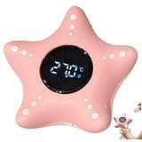 Bath Thermometer, Color Alert Floating Baby Thermometer for Infant Safety, LCD Display for Precise Water Temperature from 0-80°C, Baby Bath