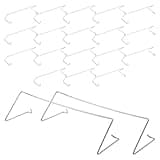 Operitacx 20pcs CPU Heatsink Fan Buckle - Computer Mainboard Radiator Fan Fixing Clip for Desktop PC Cooling - 9cm Hook Type Mounting Clips for Workstation Setup