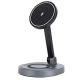 banapoy 2026 3 in 1 Charging Station for 16 15 14 13 12 Series, 360 Degree Rotating Magnetic Fast Charging Wireless Charger Stand Station with Indicator Light