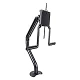Omquot Adjustable Desk Mount with PP Steel Display Arm for Efficient Office Setup with Curved Screens