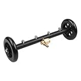 Aumotop Sturdy 16 Inch 2-in-1 Undercarriage Pressure Washer Attachment with 4 Nozzles, Powerful Cleaning for Sidewalk Deck, Quick Connect Plug, Light Weight Stainless Steel and Plastic