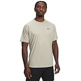 Under Armour Men's Velocity 2.0 Short Sleeve T Shirt, (290) Khaki Base / / Black, X-Large
