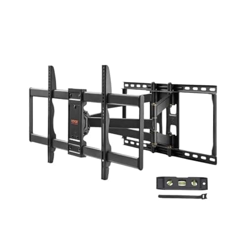 KMRLDGUQ Full Motion TV,Compatible for VEVOR,Mount Fit for Most 26-90in TVs Swivel Tilt Horizontal Adjustment TV Wall Mount Bracket W/Articulating Arms(Ordinary 600x400mm)