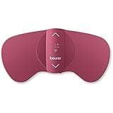 Beurer EM50 TENS Unit & Heating Pad, Portable Period Cramps Pain Relief, Rechargeable, Auto Shut-Off, 15 TENS Levels, for Fast Heating, Drug-Free Menstrual or Lower Back Pain Relief, FSA-HSA