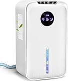 Dehumidifier(88.0OZ) for Home Small Dehumidifier With Drain Hose Timer (8-12-24H) Ultra-Quiet with Sleep Mode Auto Shut Off for Bedroom Bathroom Basement Kitchen RV Closet(850.0Sq.ft)