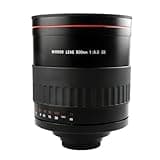 Compatible for Cameras 900mm Reflex Telephoto Lens with T2 Mount Adapter Ring