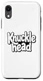 Knucklhead Black n White Text Case for iPhone XR